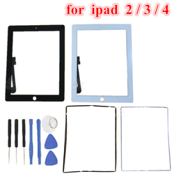 Ã‰cran tactile 9.7 pouces pour iPad 2 A1395 A1396, 1 piÃ¨ce, avec cadre en verre, pour iPad 3 A1416 A1430 small picture n° 1