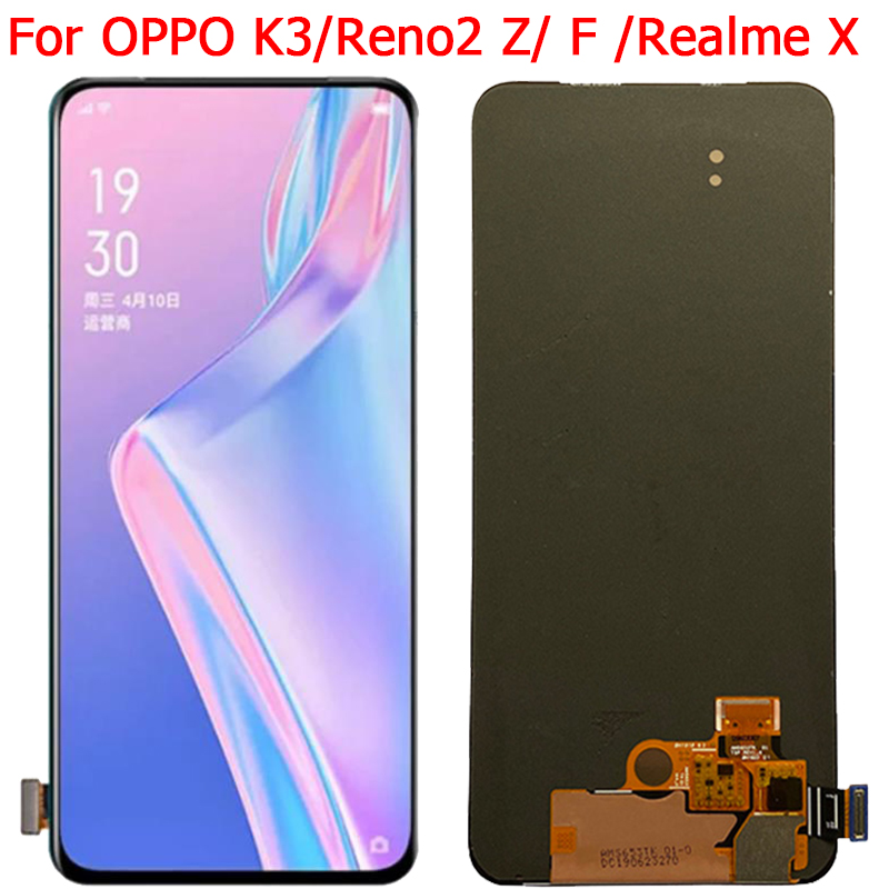 Ã‰cran tactile LCD avec chÃ¢ssis, 6.53 pouces, pour Realme X, pour OPPO K3/Reno2 Z/Reno2 F n° 1