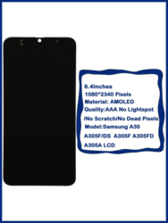 Bloc Ã©cran tactile LCD AMOLED, 6.4 pouces, avec chÃ¢ssis, pour Samsung galaxy A30/DS A305F A305FD A305A, Original small picture n° 5