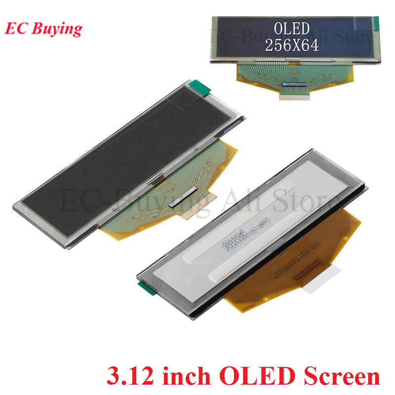 Ã‰cran LCD OLED avec interface parallÃ¨le Ã©ventuelles I pour Ardu37, technologie, blanc, bleu, jaune, vert, SSD1322, 3.12x64, 3.12 pouces, 256 pouces, 256x64 n° 1