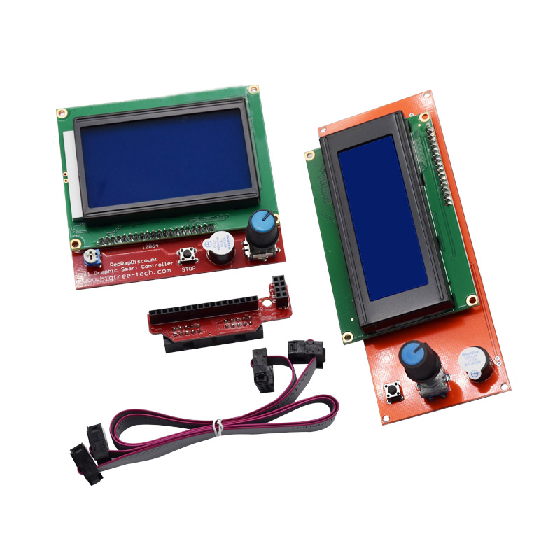 ContrÃ´leur intelligent pour imprimante 3D, rampes 1.4, LCD 12864, panneau de commande LCD, Ã©cran bleu n° 1