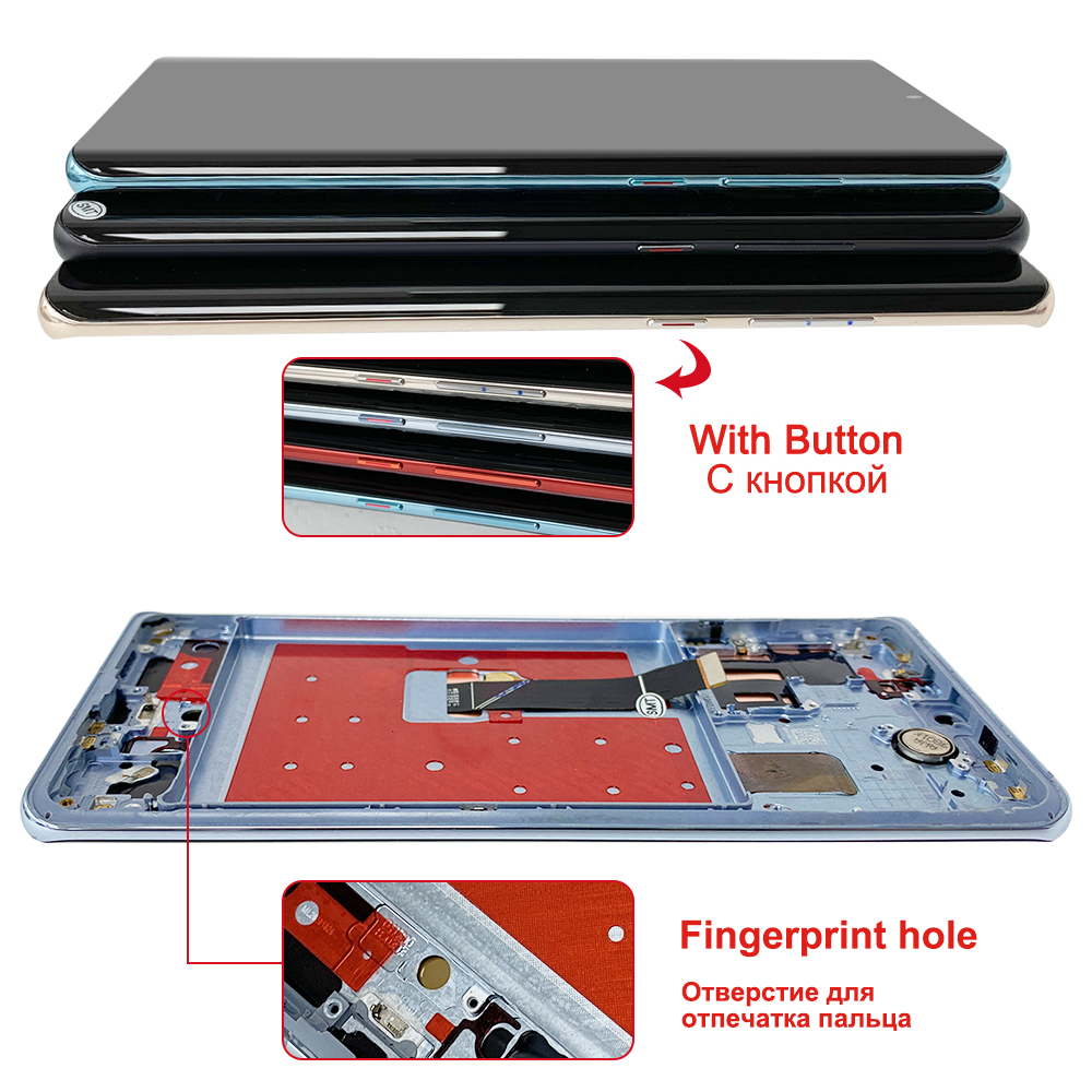 Ã‰cran tactile LCD OLED de remplacement avec empreinte digitale, 6.47 pouces, pour Huawei P30 Pro L29 L09 AL00, original n° 4