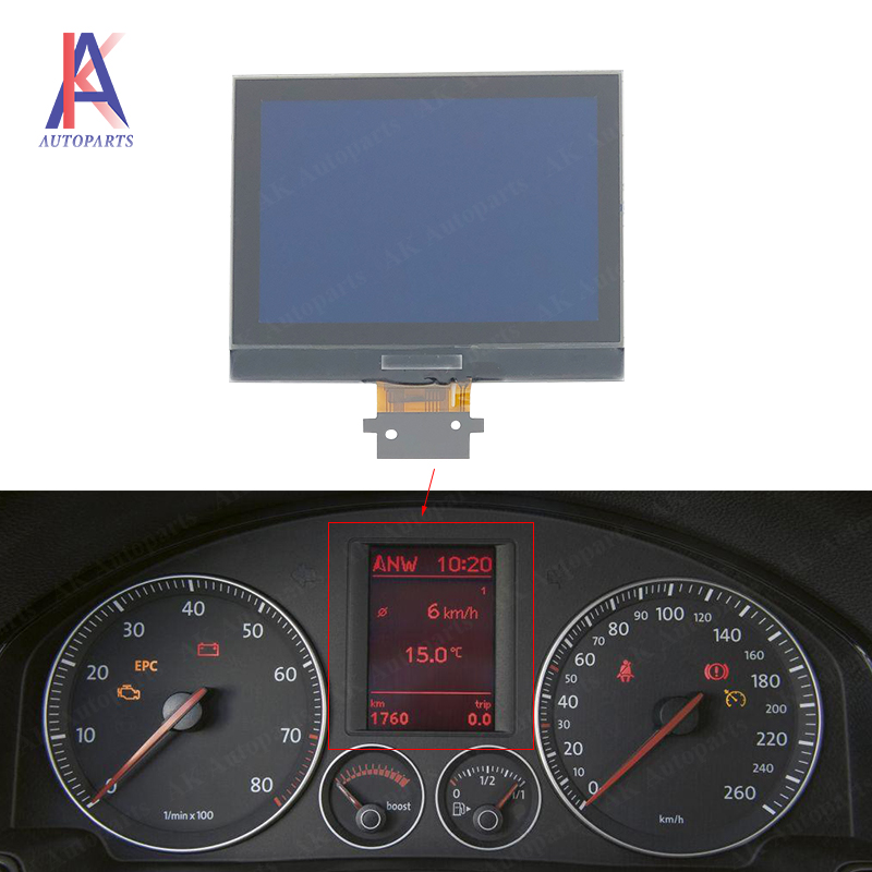 Ã‰cran LCD TingCluster pour rÃ©paration de pixels, VW Golf V MK5, Jetta Touran Passat EOS, modÃ¨le amÃ©ricain, carte Prada VDO n° 2