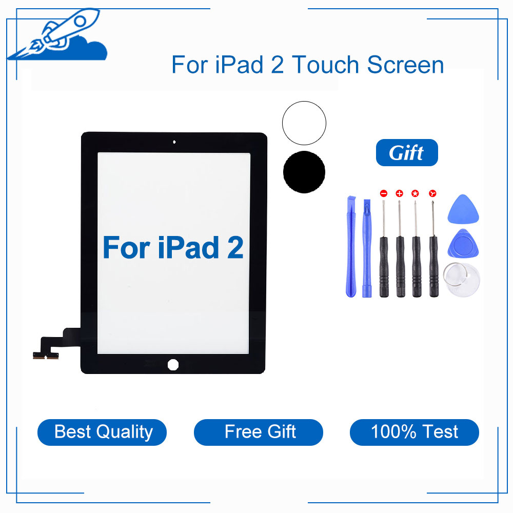 Ã‰cran tactile LCD pour iPad 2, remplacement de l'Ã©cran extÃ©rieur, capteur de HÃ©bergements eur, verre avec cadeau, A1397, A1396, A1395, 9.7 en effet n° 1