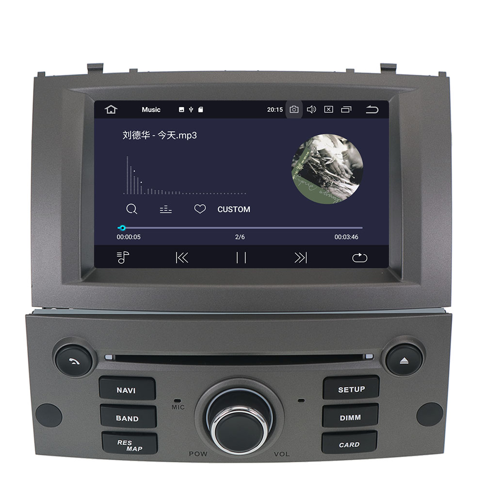 Autoradio Android 10 avec Navigation GPS et Enregistreur Audio, UnitÃ© Centrale StÃ©rÃ©o pour Voiture KIT 407 2004-2010, 128 Go n° 3