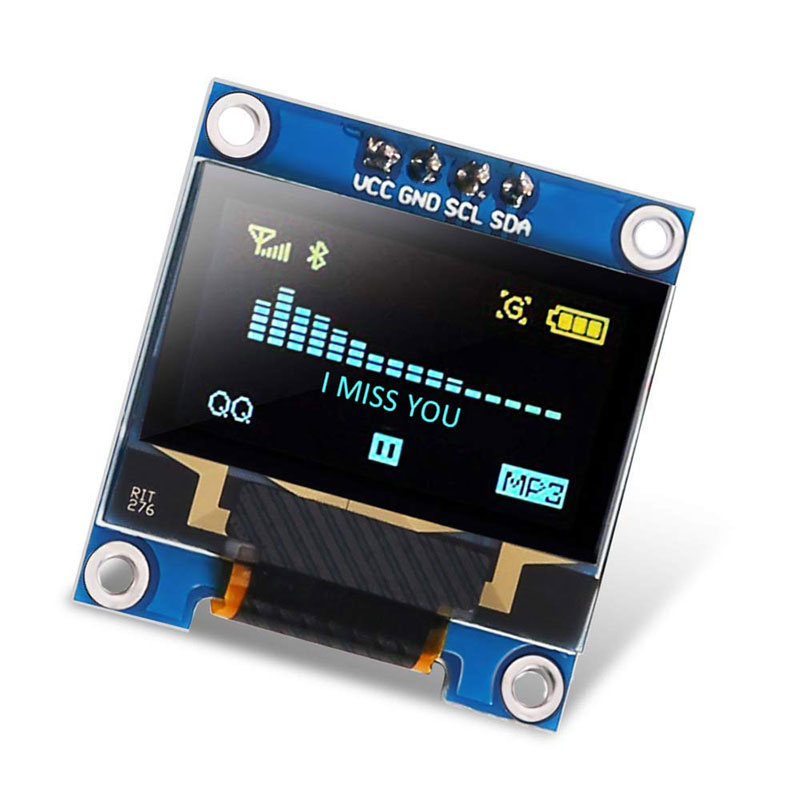 Carte d'Ã©cran LCD pour Ardu37Raspberry pi 3, Ã©cran LCD, sÃ©rie bleu, technologie IIC, 0.96 pouces, X64, I2C, SSD1306, 12864 n° 6