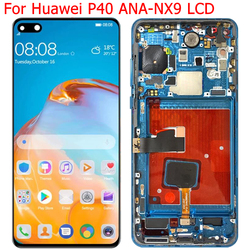 Écran tactile d'affichage à cristaux liquides de Huawei P40 avec le cadre 6.1 P40 ANA-NX9 LX4 AN00 TN00 écran tactile d'affichage à cristaux liquides