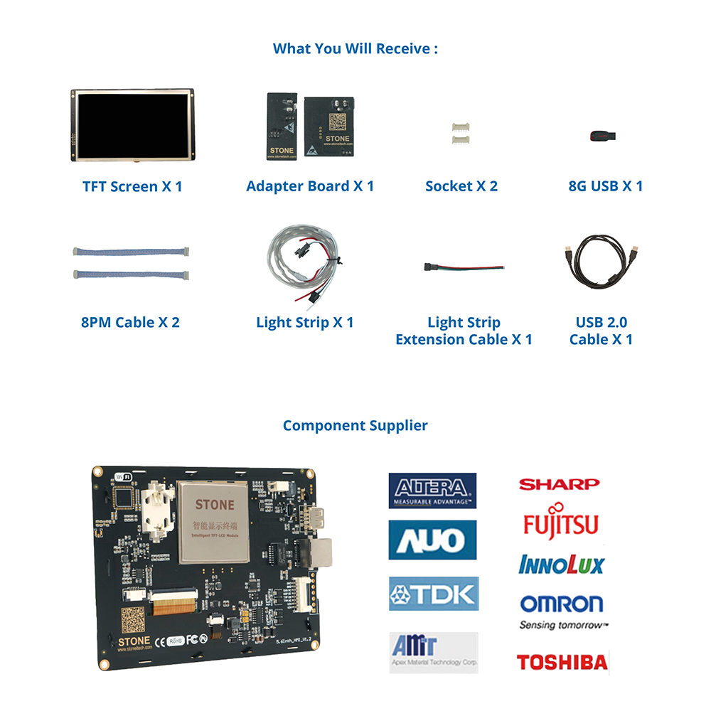 Module TFT Intelligent pour Ã©quipement environnemental, Ã©cran LCD de 3.5 pouces n° 6