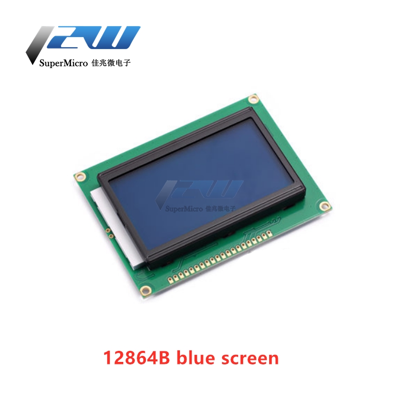 Ã‰cran LCD 5V, 1 piÃ¨ce, bleu/jaune-vert, 1602A/2004A/12864B, avec rÃ©tro-Ã©clairage, IIC/I2C n° 6