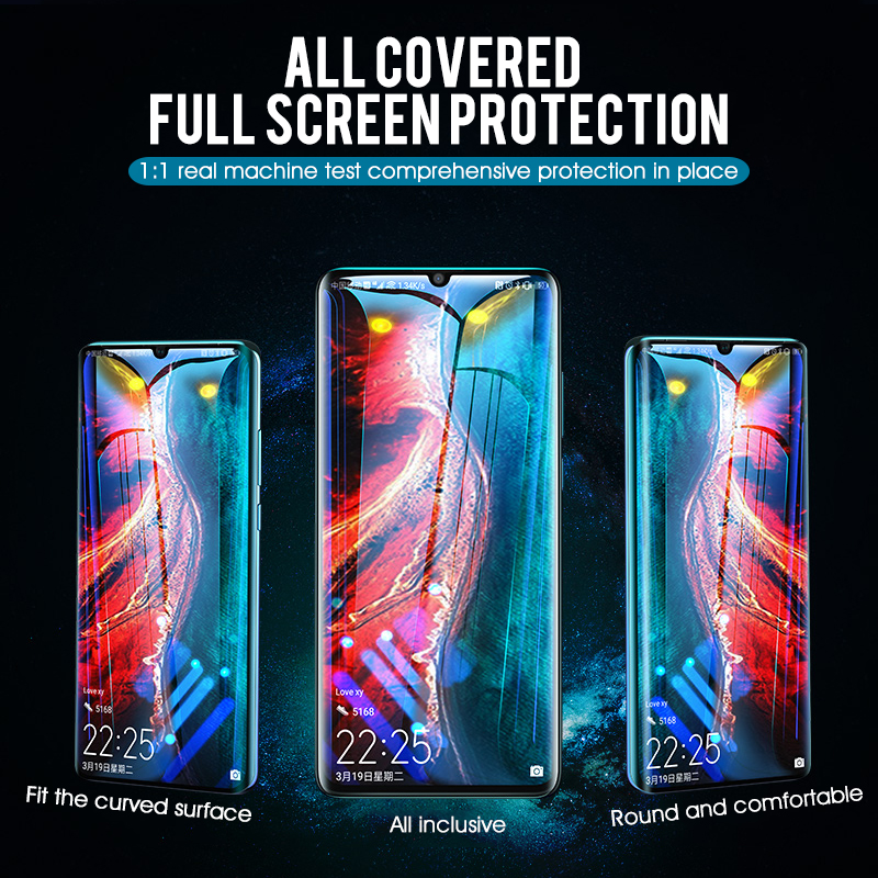 Protection d'écran en verre 15D, incurvé, pour Huawei P30 Pro P30 Lite P20 Lite Pro Nova 3E n° 6