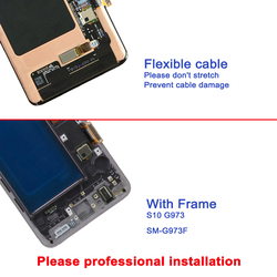Bloc Ã©cran tactile LCD, 6.1 pouces, pour Samsung Galaxy S10 G973F/DS G973U G973, Original small picture n° 5