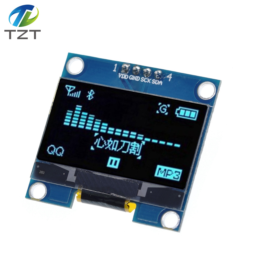 Ã‰cran OLED LCD LED pour Ardu37, kit de bricolage, technologie IIC I2C Ã©ventuelles I, communication, document blanc, 1.3 pouces, OLED X64, 1.3 n° 2