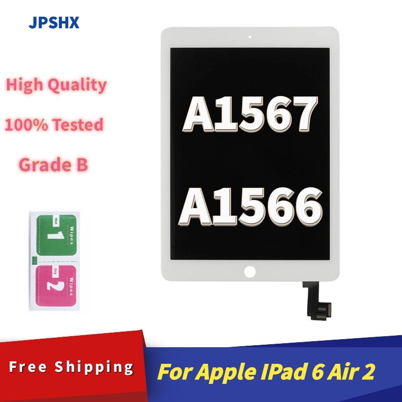 Ensemble écran tactile LCD de remplacement, 9.7 pouces, pour Apple IPad 6 Air 2 A1567 A1566, grade B n° 1