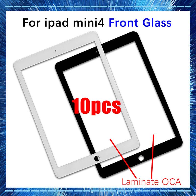 Panneau d'Ã©cran LCD extÃ©rieur de remplacement, verre avant avec OCA pour iPad Mini4 Mini 4 2015 A1538 A1550, pas de HÃ©bergements eur tactile, 10 piÃ¨ces n° 1