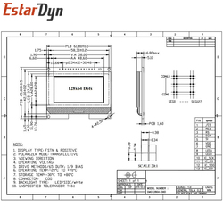 Module LCD COG avec police chinoise, Ã©cran matriciel, interface Ã©ventuelles I, 12864-06D, 12864 small picture n° 6