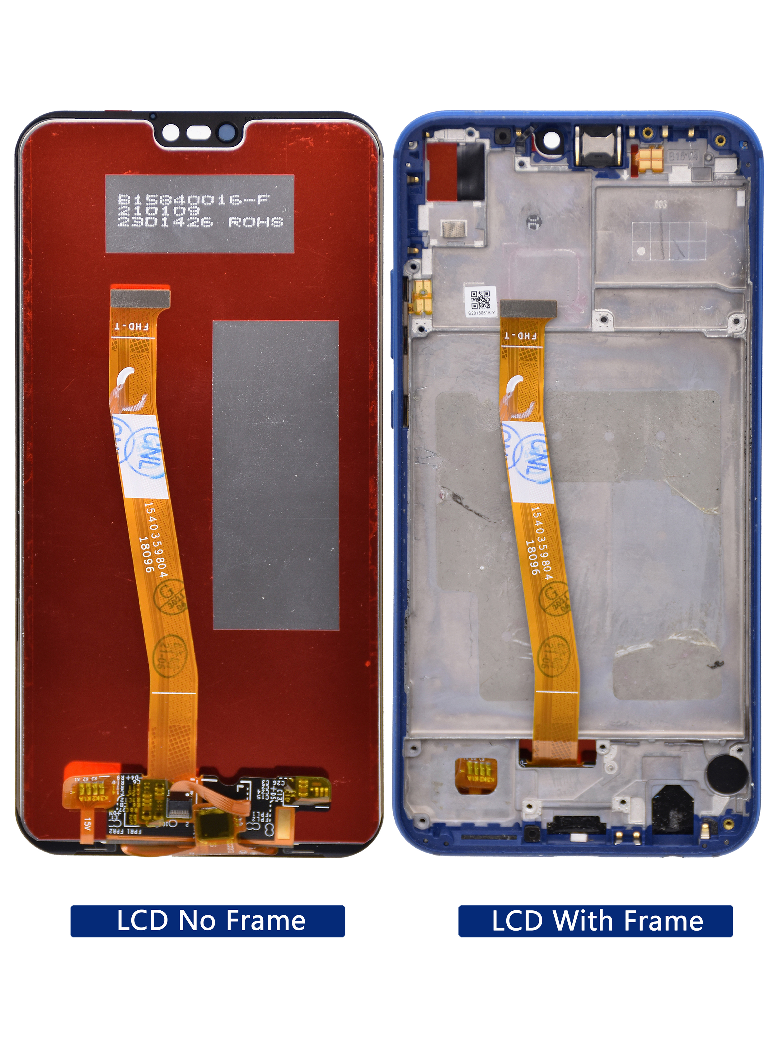 Bloc écran tactile LCD avec châssis, 5.84 pouces, pour Huawei P20 Lite, original n° 3