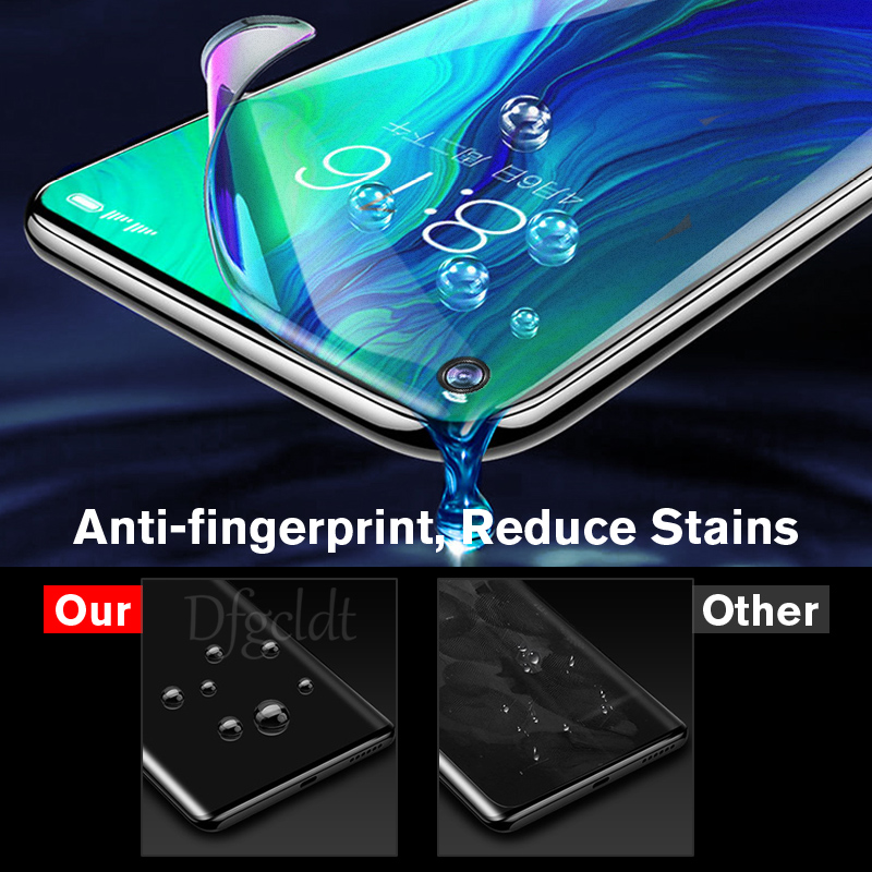 Film hydrogel protecteur d'Ã©cran sans empreintes digitales, pour oppo reno 2z 3 4 5 lite a9 a5 2020 a91 a72 find x2 x3 neo x5 pro, 1-3 piÃ¨ces n° 2