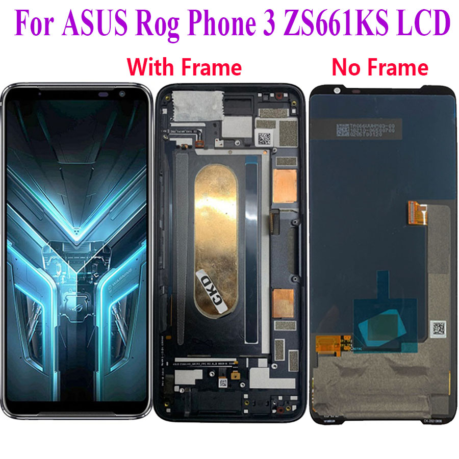 Remplacement de HÃ©bergements eur d'Ã©cran tactile d'affichage Ã  cristaux liquides pour Bali ROG Phone 3, panneau d'affichage d'origine, 6.59 , ZS661KS, I003esse n° 1