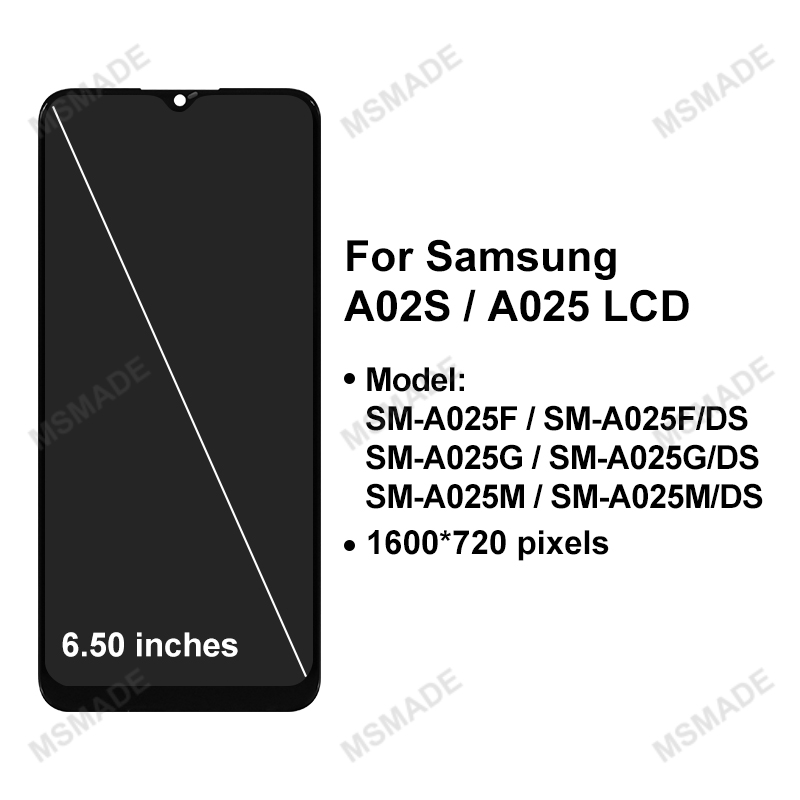 Original 6.5 Pour Samsung Galaxy A02S Affichage SM-A025F LCD Ã‰cran Tactile Digitizer Affichage Pour SM-A025F/DS SM-A025G SM-A025M LCD n° 2