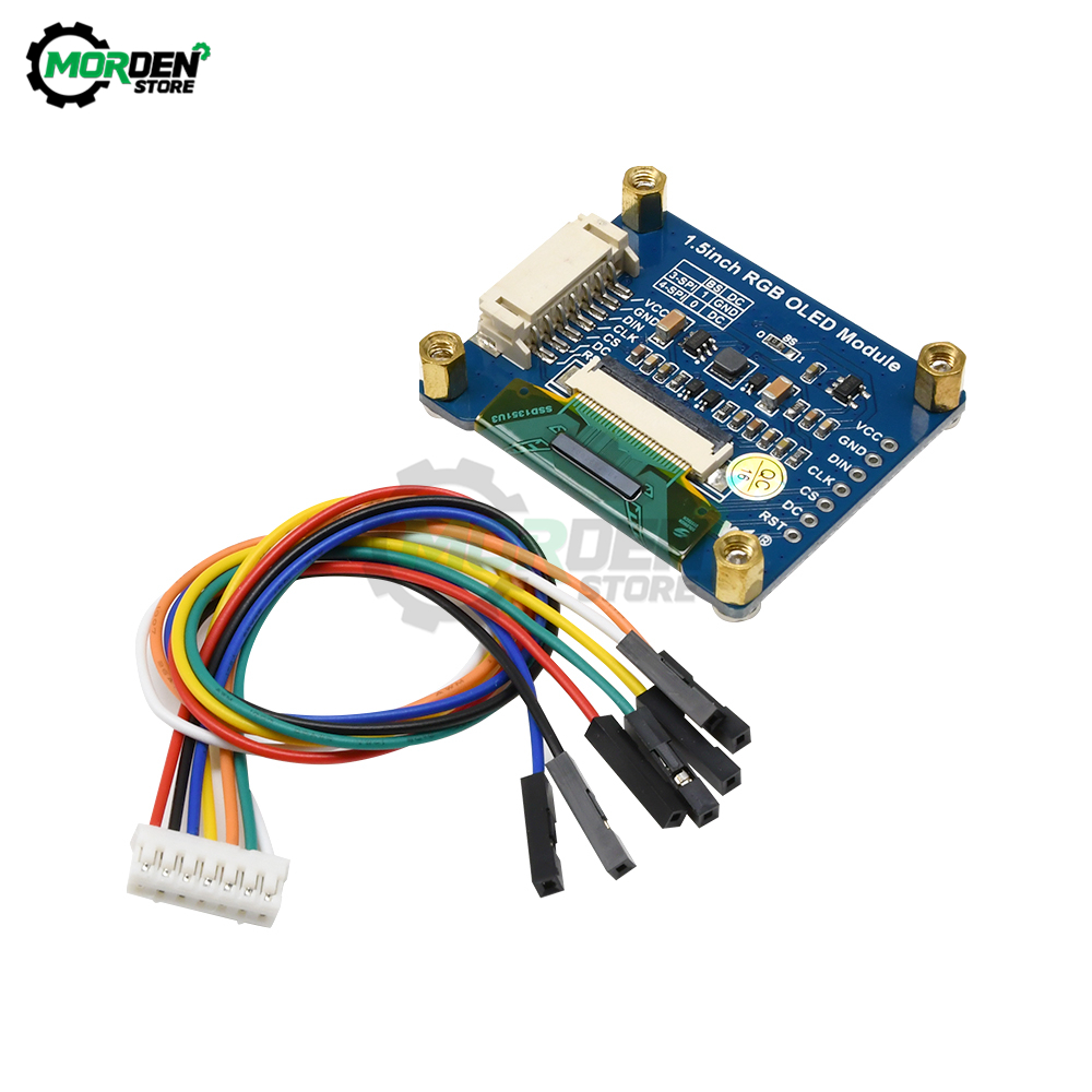 Module d'affichage RGB OLED 16 bits, 1.5 pouces, 65K couleurs, 128X128 SSD1351 SPI I2C IIC pour Arduino Raspberry Pi STM32 n° 4