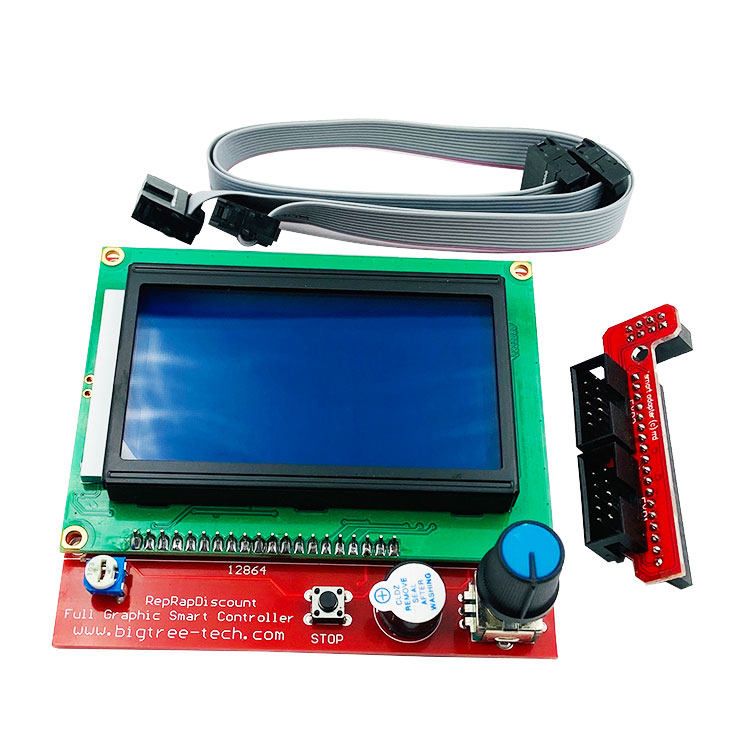 ContrÃ´leur intelligent pour imprimante 3D, rampes 1.4, LCD 12864, panneau de commande LCD, Ã©cran bleu n° 3