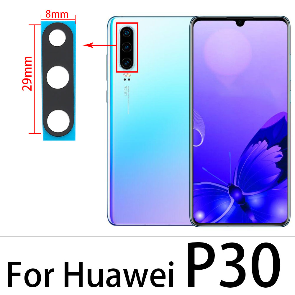 Objectif en verre de camÃ©ra arriÃ¨re d'origine avec autocollant, pour Huawei P30 P40 Lite 5G P30 P40 Pro, avec outil de rÃ©paration n° 3