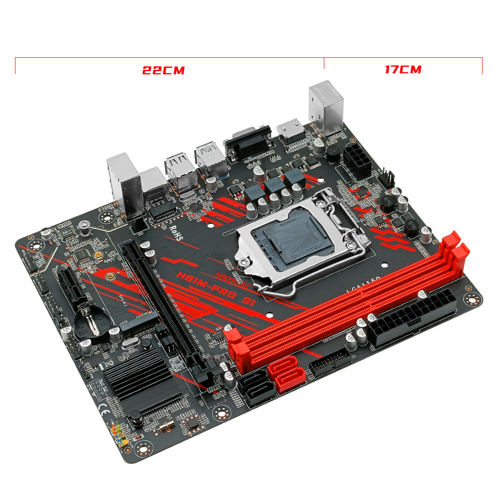 MACHINIST H81 Carte mÃ¨re LGA 1150 NGFF M.2 Slot Support i3 i5 i7/Xeon E3 V3 Processeur DDR3 RAM H81M-PRO l's Carte mÃ¨re n° 4