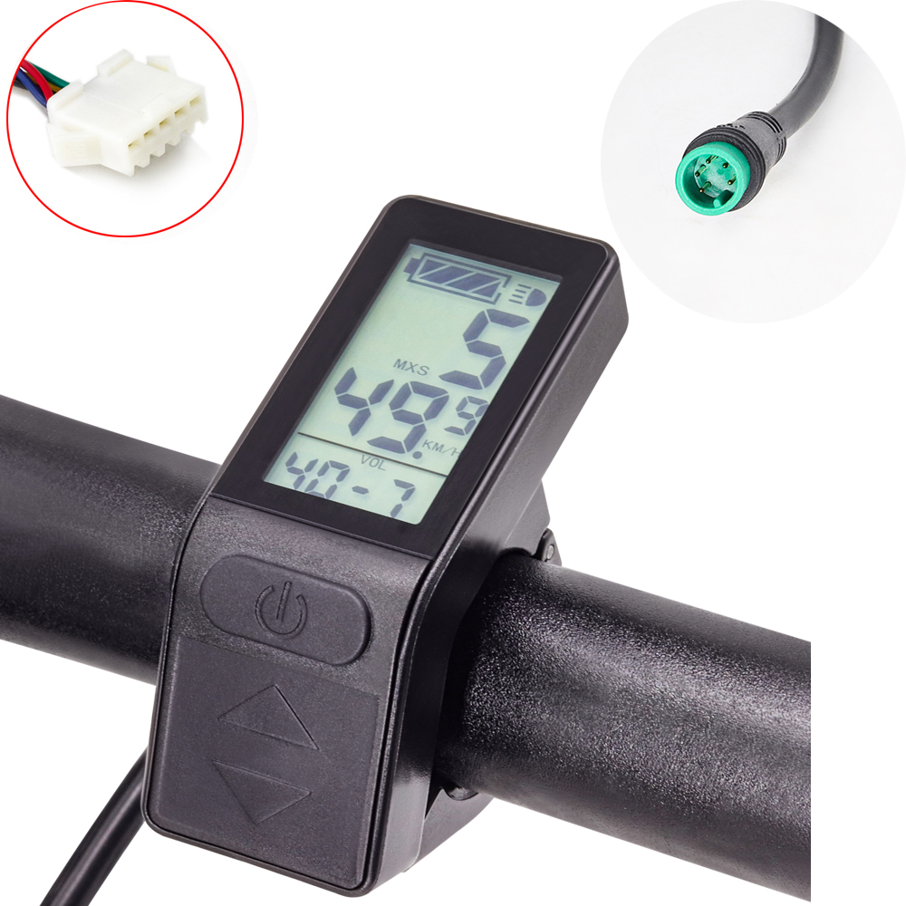 Ã‰cran LCD pour vÃ©lo Ã©lectrique KT hosp4, 36/48V, contrÃ´leur Kunteng, connecteur SM ou Ã©tanche n° 1