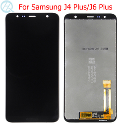 Ã‰cran tactile LCD avec chÃ¢ssis, 6.0 pouces, pour Samsung Galaxy J6 Plus J4 + J6 + J610F, original