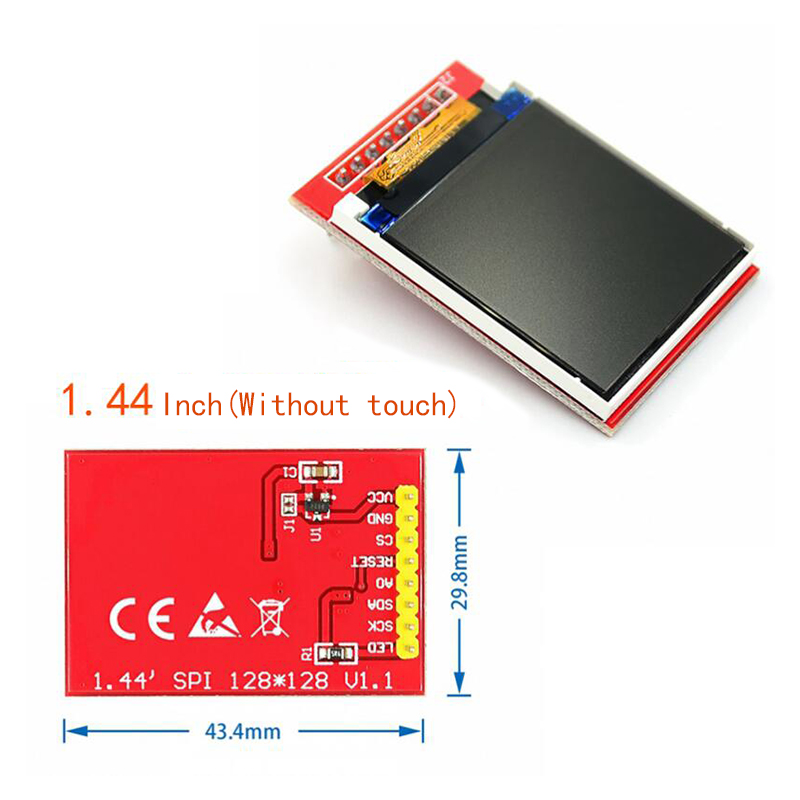 1.44/1.8/2.0/2.2/2.8 pouce TFT couleur Ã©cran LCD Module d'affichage lecteur ST7735 ILI9225 ILI9341 Interface SPI 128*128 240*320 n° 3