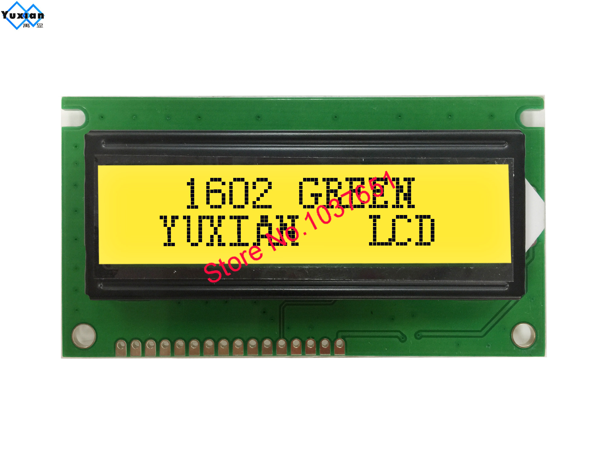 Ã‰cran d'affichage LCD avec module vert, 15PIN, LEDA, 16PIN, LEDK, 1602C, HD44780, BC1602H, 84*44mm n° 6