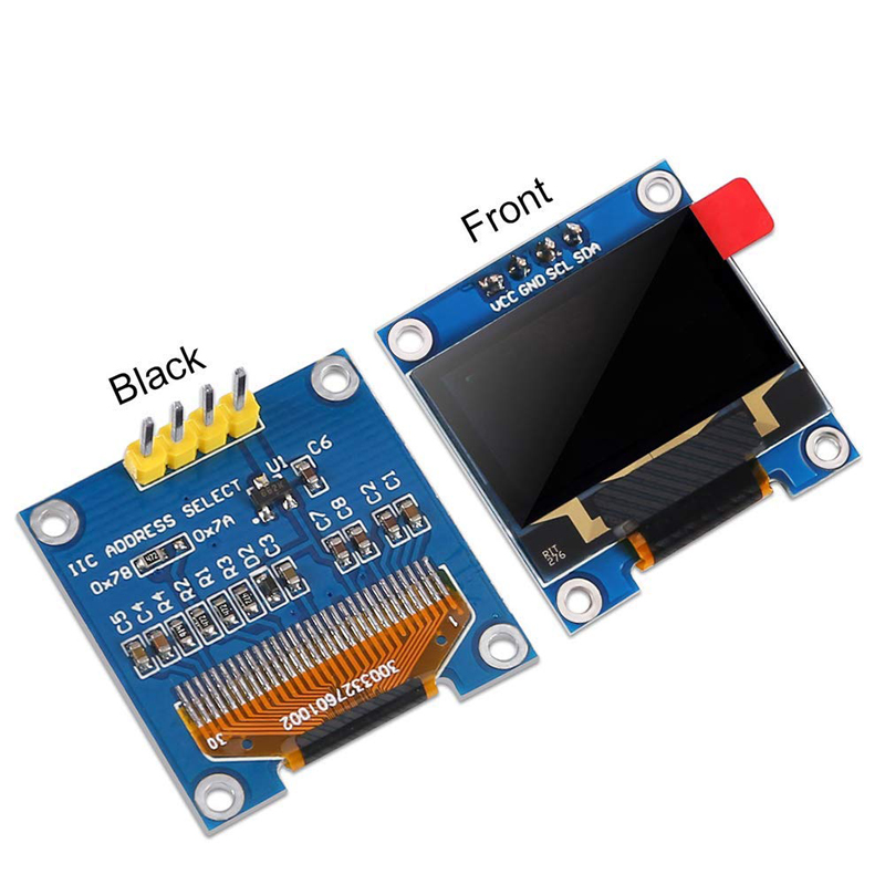 Carte d'Ã©cran LCD pour Ardu37Raspberry pi 3, Ã©cran LCD, sÃ©rie bleu, technologie IIC, 0.96 pouces, X64, I2C, SSD1306, 12864 n° 5