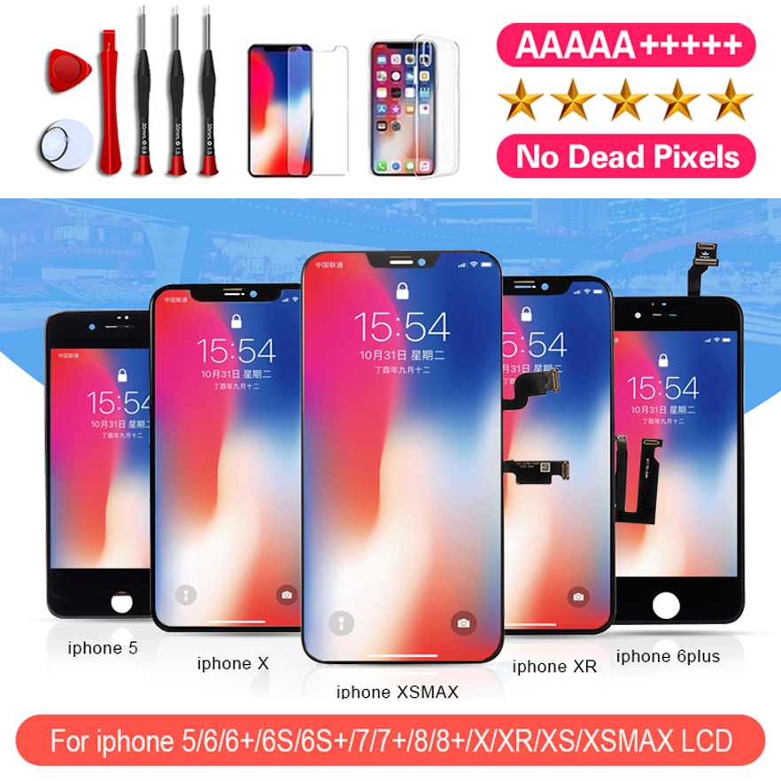 Ã‰cran Tactile LCD OLED FHD + INCELL de Remplacement, Sans FrÃ©quence Pixel, pour iPhone 11 12 13 14 Pro Max 7 8 6S Plus X Poly XS n° 1