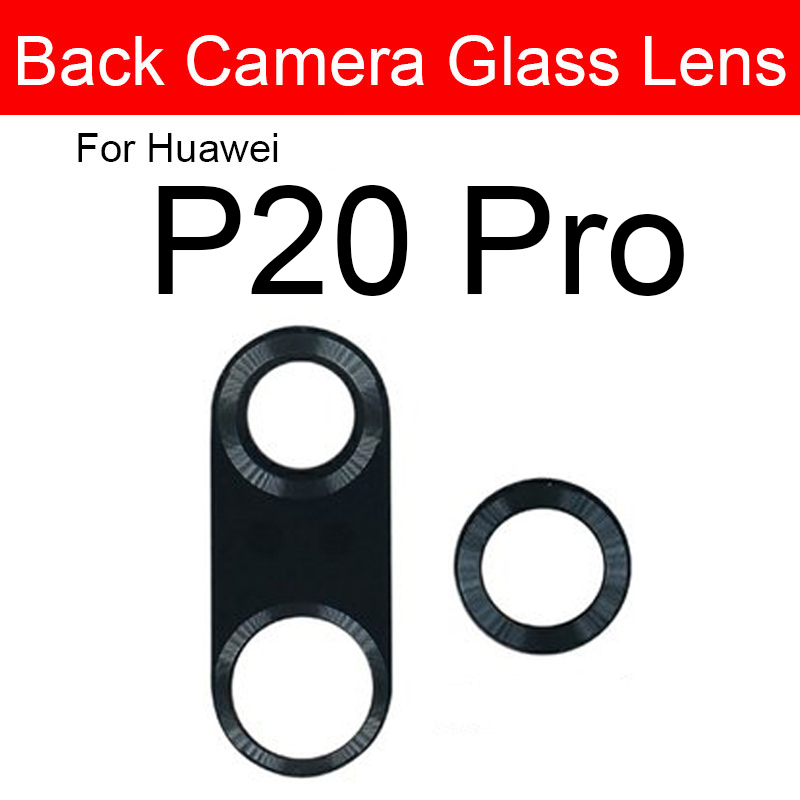 Dos Lentille En Verre Pour Huawei P20 P30 P40 Lite Pro Plus E 5G Verre Lentille ArriÃ¨re CamÃ©ra Lentille En Verre + Autocollant RÃ©paration PiÃ¨ces De Rechange n° 3