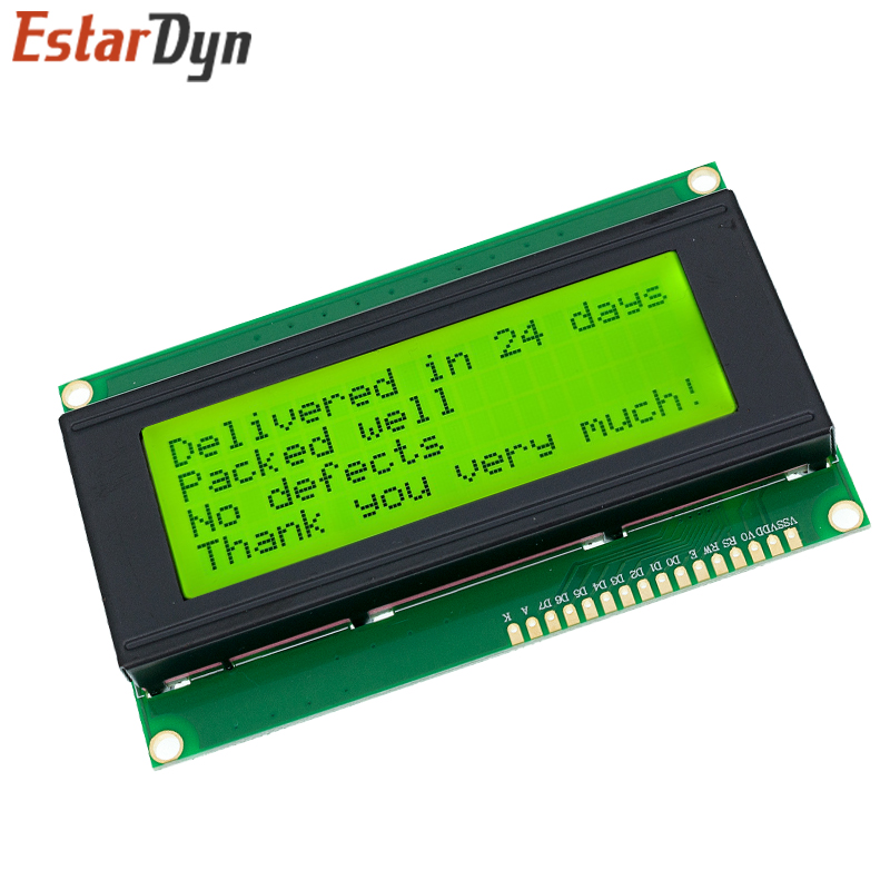 HOPP2004-Moniteur LCD 20tage 5V rick, Ã©cran rÃ©tro4.2 bleu/jaune vert pour Ardu37, support cyrillique n° 5