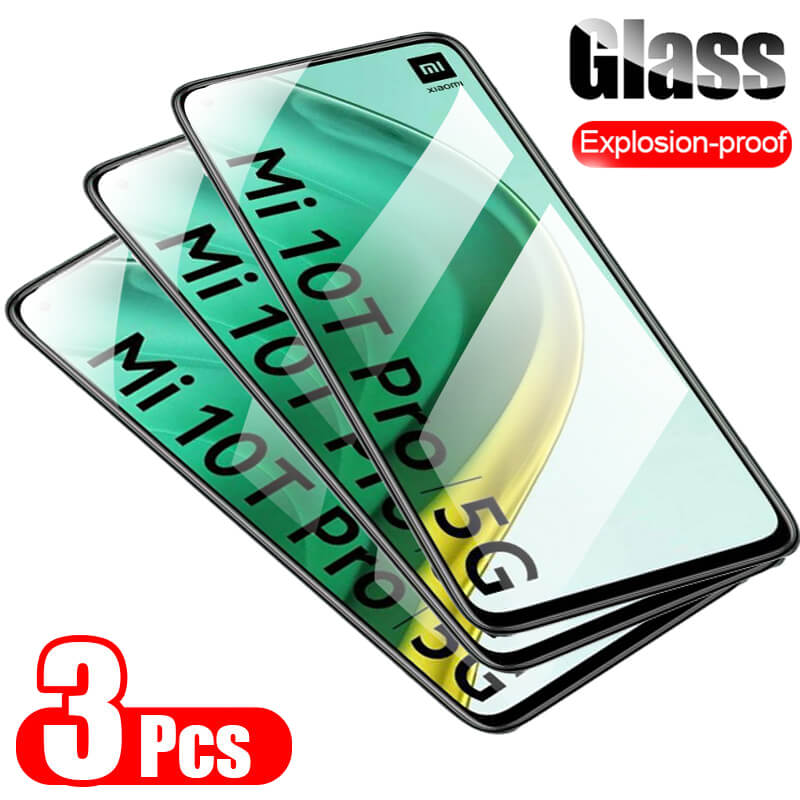 Protecteur d'Ã©cran en verre transparent pour Xiaomi, film de protection pour Xiaomi Mi 10T, 12T Pro, 11T, T10 Pro, 10T Pro, 3 piÃ¨ces n° 1