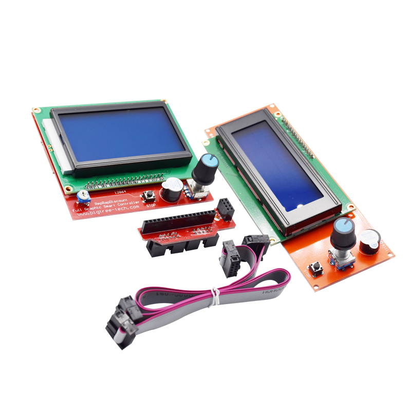 ContrÃ´leur intelligent pour imprimante 3D, rampes 1.4, LCD 12864, panneau de commande LCD, Ã©cran bleu n° 2