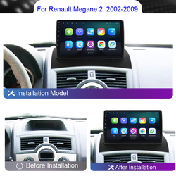 Roadwise Pour Renault Megane 2 2002 - 2005 2006 2007 2008 2009 Android 12 Carplay Auto Radio lecteur VidÃ©o MultimÃ©dia 2Din DVD GPS small picture n° 2