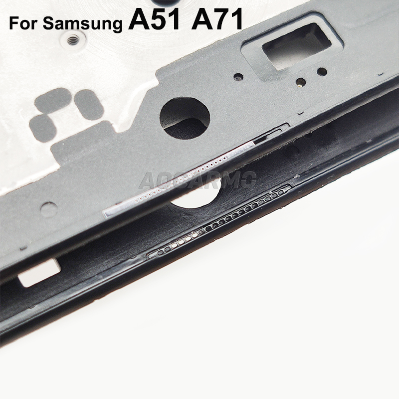 Aocarmo â€“ cadre d'Ã©cran LCD, plaque frontale pour Samsung Galaxy A51 A71 SM-5160 SM-7160 n° 6