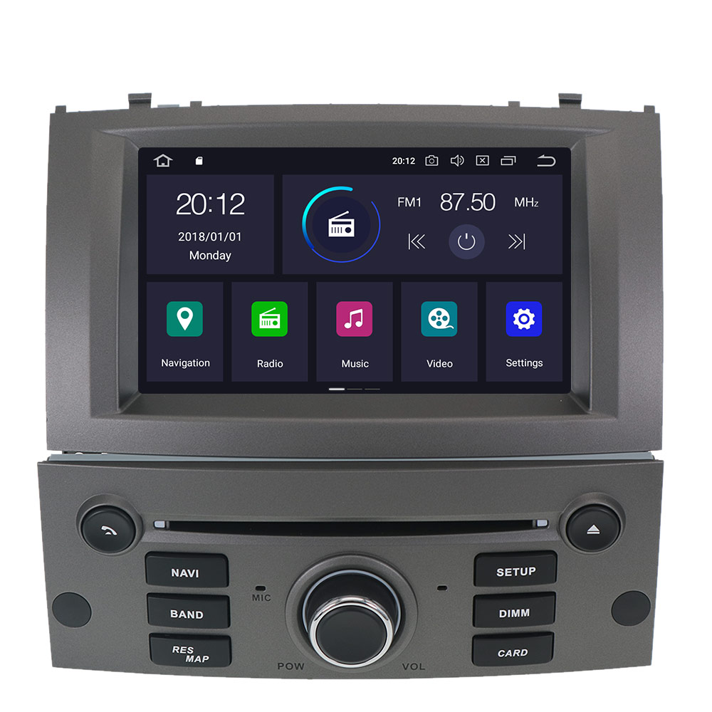 Autoradio Android 10 avec Navigation GPS et Enregistreur Audio, UnitÃ© Centrale StÃ©rÃ©o pour Voiture KIT 407 2004-2010, 128 Go n° 4