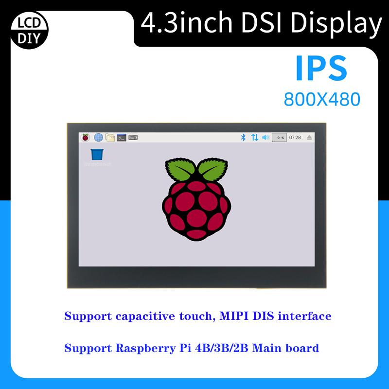 Maxgeek-Ã‰cran IPS IPS 800x480 pour Raspberry Pi, Puzzles, Tactile, Sans Lecteur, Port MIPI DSI, 5 Pouces n° 3