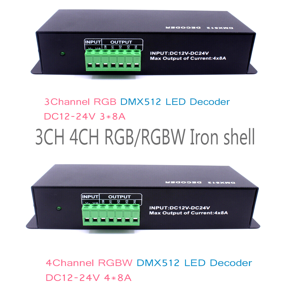 ContrÃ´leur DMXorgRGB RGBW LED, 3/4/6/12/ 24CH 30CH 30 canaux pipeline 3A 5A x dÃ©codeur, pilote de gradateur pour 5050 RGB RGBWW bande n° 3