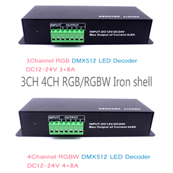 ContrÃ´leur DMXorgRGB RGBW LED, 3/4/6/12/ 24CH 30CH 30 canaux pipeline 3A 5A x dÃ©codeur, pilote de gradateur pour 5050 RGB RGBWW bande small picture n° 3