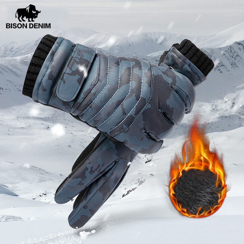 Bagressions DENIM-Gants de Ski Chauds et Ã‰pais pour Homme, Ã‰cran Tactile, dehors de Plein Air, Ã‰quitation, Doigts Complets, Automne et Hiver n° 2