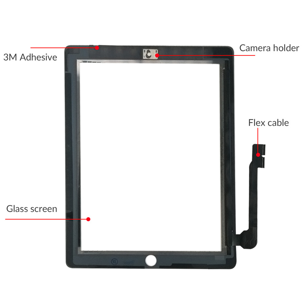 Ã‰cran tactile LCD de remplacement, pour iPad 3 4 iPad3 iPad4 A1416 A1430 A1403 A1458 A1459 A1460 n° 3