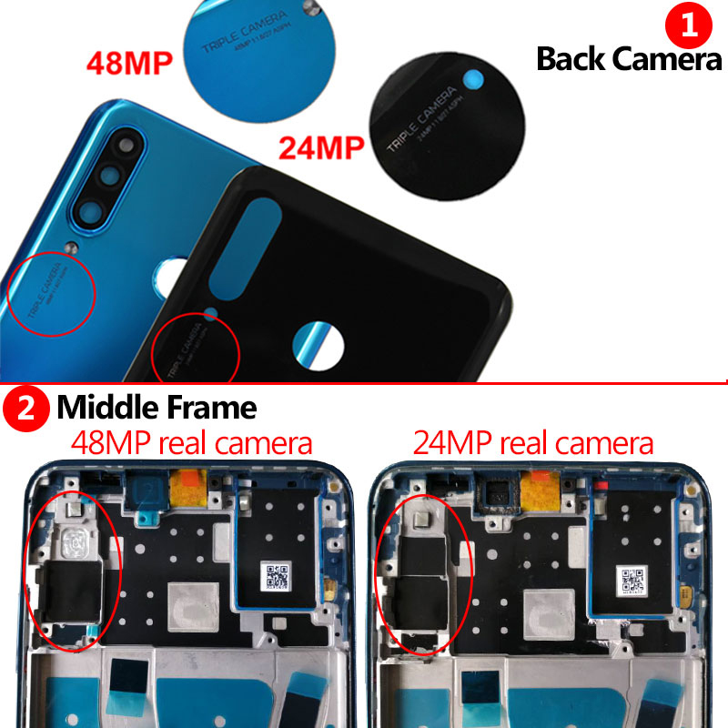 Original pour HUAWEI P30 Lite/Nova 4e MAR-LX1 LX2 AL01 LCD Ã©cran tactile HÃ©bergements eur assemblÃ©e avec cadre piÃ¨ces de rechange n° 2