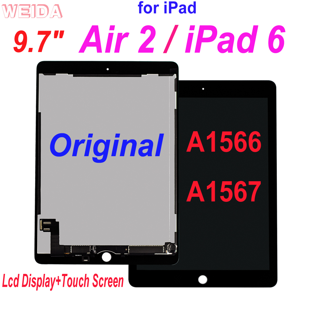 Ensemble écran tactile LCD de remplacement, 9.7 pouces, pour iPad Air 2 A1566 A1567, original n° 1