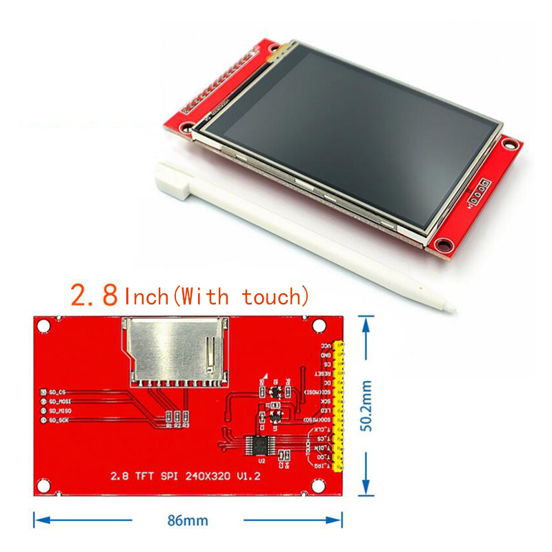 1.44/1.8/2.0/2.2/2.8 pouce TFT couleur Ã©cran LCD Module d'affichage lecteur ST7735 ILI9225 ILI9341 Interface SPI 128*128 240*320 n° 6