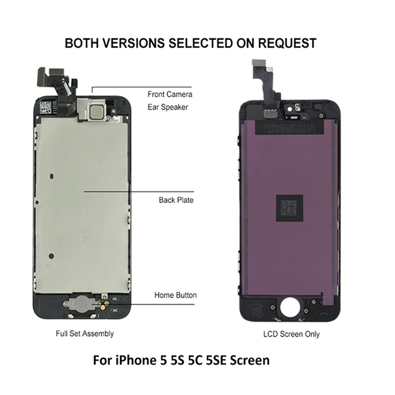 Ensemble Ã©cran tactile LCD de remplacement, AAA + camÃ©ra avant + Kit d'outils, pour iPhone 5 5C 5s SE 2016 n° 3