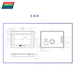 DWIN-Ã‰cran LCD HMI Intelligent TFT de 7 Pouces, Technologie d'Affichage RS232/RS485/Can Bus, Fonctionne avec Ardu37/ STM/ESP32, 1024x600 small picture n° 4